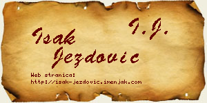 Isak Jezdović vizit kartica